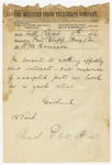 1874 May 12: [A.H.] Garland, Little Rock, to W.M. Harrison, Pine Bluff