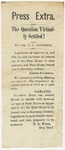 Undated: "The Question Virtually Settled!" [probably May 12-13, 1874)