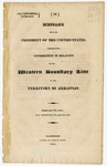 Document, western boundary line of Arkansas Territory