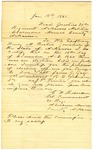 Letter, Colonel C.W. Richardson to Governor Henry M. Rector