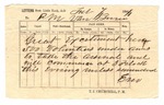 Telegram, J.A. Eno to Postmaster in Van Buren