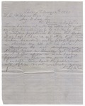 Letter, J.D. McGee to David C. Williams