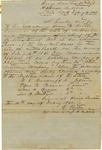 Letter, Colonel C. Peyton to Governor Henry M. Rector
