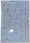 Letter, J.W. Barton to Governor Harris Flanagin