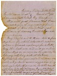Letter, James Parrott to Maria Parrott