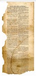 Telegraphic bulletin, The True Democrat, May 3, 1861