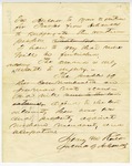 Letter, Governor Henry M. Rector to Secretary of War Simon Cameron