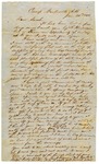 Letter, William Crawford to Sarah Crawford