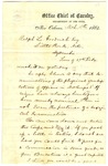 Letter, W. Babcock to Ralph Goodrich