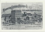Mammoth Spring Milling Company advertisement