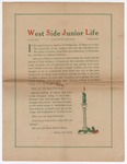 West Side Junior Life Christmas newsletter, 1925 December 21