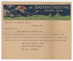 Telegram with Easter greetings from Marx Ladies Ready to Wear