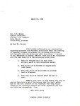 Letter, Governor Homer M. Adkins to George W. Malone, senate investigator special consultant