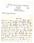 Letter, John L. Byers to Governor Homer M. Adkins