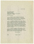 Letter, Dr. Joseph Hunter to A. Clark Stratton