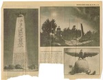 Newspaper article, "Camp's World War II Monument Crumbling"