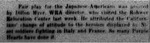 Newspaper article, "Fair Play for the Japanese Americans"