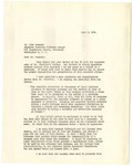 Letter, Joseph Boone Hunter to Mike Masaoka, Japanese American Citizens League