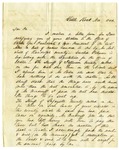 Letters, W.E. Ashley to Chester Ashley; Governor Thomas Drew to Chester Ashley