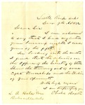 Letter, Elisha Baxter to Stevadson A. Hail