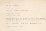Teaching certificate, Myrtle Campbell