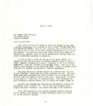 Letter, Kenneth Johnson to Rev. Robert Goff