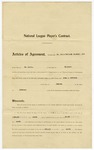 Baseball contract for J.H. "Rube" Roberson
