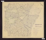Operations map of the Arkansas Forestry and Parks Commission, 1936