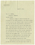Letter from C.C. Henderson to Thomas C. McRae on Shreveport, Jonesboro, & Natchez R.R. Co. letterhead