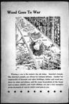 "Wood Goes to War" illustration in Forest Echoes, 1942 May