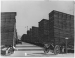 Full carts of processed lumber