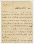 Letter from W.W. Mansfield to his son, Walter