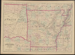 Map of Arkansas and portion of Indian Territory, 1872-1873