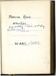 Pages from the Marion Reed Biddle diary by Marion Reed Biddle
