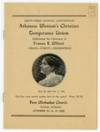 Program, Arkansas W.C.T.U. convention