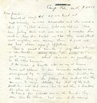 Letter, Sam Ethridge to "Honey Bunch" (Nathalia Kauffman), 1917 August 21
