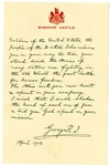 Letter, King George V to American Soldiers, 1918 April 1