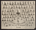 1937 Senate composite photo of the Fifty-First General Assembly of the State of Arkansas by Shrader