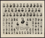 1955 Senate composite photo of the Sixtieth General Assembly of the State of Arkansas by Shrader