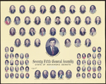 1985 Senate composite photo of the Seventy-Fifth General Assembly of the State of Arkansas by Charles E. Butcher