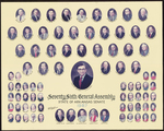 1987 Senate composite photo of the Seventy-Sixth General Assembly of the State of Arkansas by Charles E. Butcher