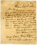 1825 July 18: Henry S. Briscoe, Helena, to Governor George Izard, Resignation as Clerk of Phillips County