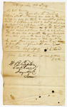 1847 October 19: J.C. Hale, Hot Springs, to E.N. Conway, Auditor, Concerning land sold by mistake