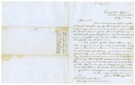 1851 July 7: John R. Hampton, Little Rock, to Colonel Creed Taylor, Swamp Land Commissioner, Concerning reclamation of swamp lands