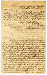 1853 December 13: A. Byrne, Lewisville, Arkansas, to Governor E.N. Conway, Announcing death of A.C. Owen, Sheriff of Lafayette County