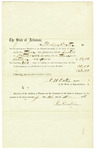 1858 November 4: O.H. Oates, Speaker of the House of Representatives, to Elisha Baxter, Certificate of service as member of the House (two copies)