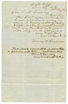 1860 May 11: Hervey W. Granade, Oak Bluff, Arkansas, to Governor E.N. Conway, Concerning error in a deed sent to the writer