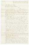 1869 February 6: Will A.E. Tisdale, Gainsville, Headquarters, Northeast Arkansas, Military District, to Governor Powell Clayton, Requesting restoration of civil authority in Greene County
