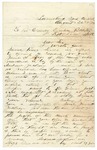 1874 August 30: John M. Hinkle, Lunenburg, Arkansas, to Governor Elisha Baxter, Asking that a reward be offered for arrest of James H. Stags, wanted for murder