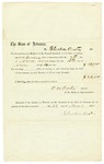 1858 November 13: O.H. Oats, Speaker of the House of Representatives, to Elisha Baxter, Voucher for payment for Baxter's service in Arkansas General Assembly